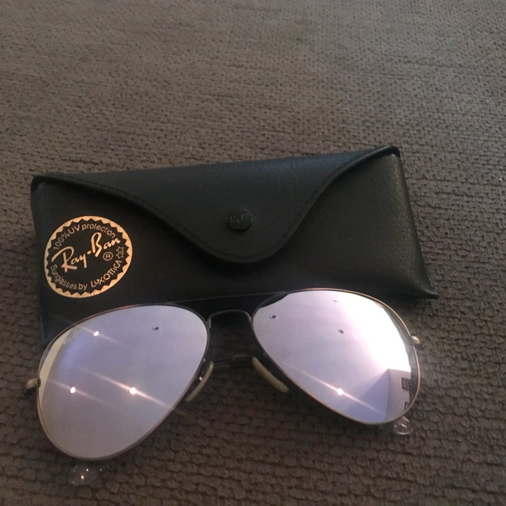Authentic Ray Ban aviator flash